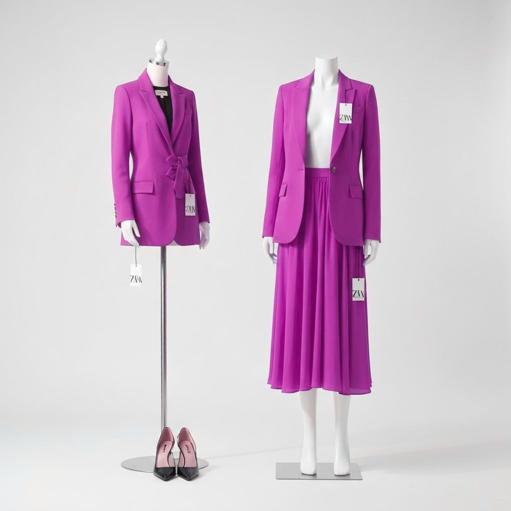 תצוגת אופנה של זארה עם תגי מחיר